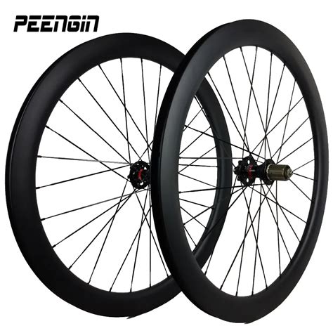 2017 latest carbon disc brake wheel!700C 60mm tubular road bike ...