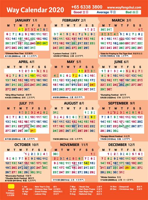 Chinese Zodiac Calendar For 2020 | Calendar Printables Free Templates