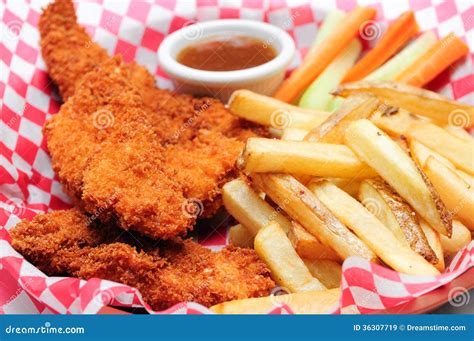 Breaded chicken strips stock image. Image of delicious - 36307719