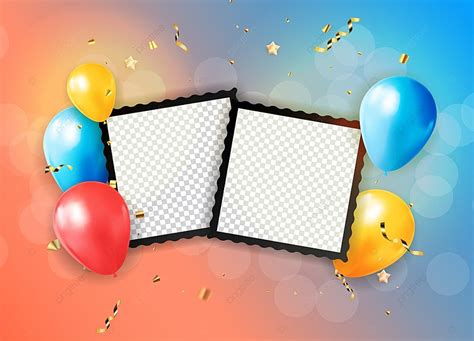 Happy Birthday Congratulations Banner Design With Confetti Background ...