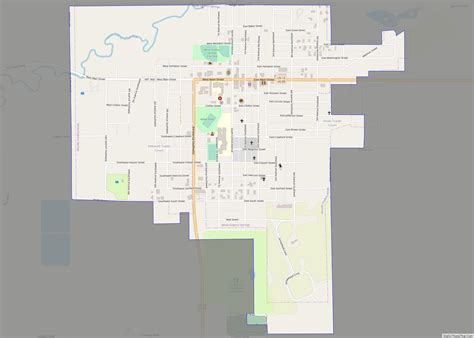 Map of White Sulphur Springs city, Montana