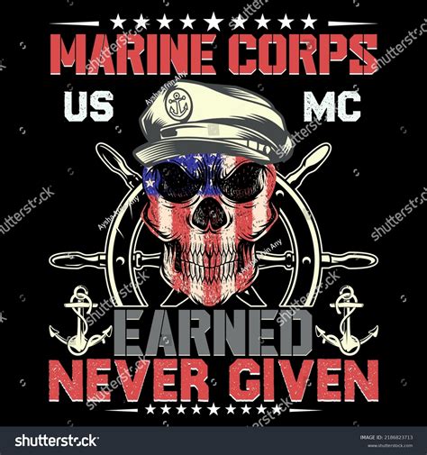 Marine Corps Earned Never Given Marine 库存矢量图（免版税）2186823713 | Shutterstock