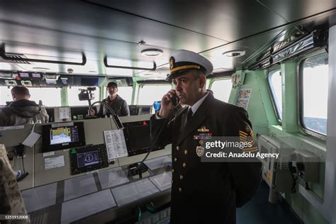 An interior photo shows TCG Anadolu, Turkiye's largest warship and... News Photo - Getty Images