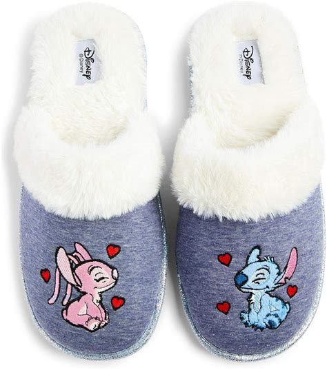 Disney Stitch Chaussons confortables pour femme Bleu - Bleu - bleu, 35/36 EU: Amazon.fr ...