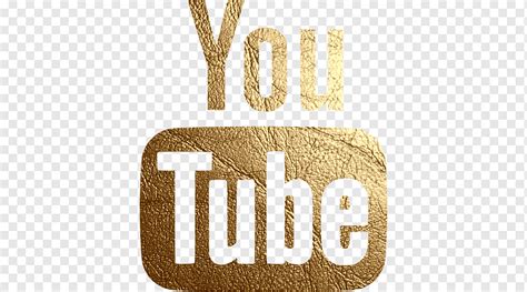 Youtube logo, YouTube Computer Icons Logo, gold microphone, text, gold ...