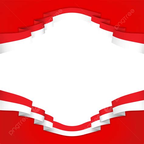 Indonesian Flag Border With Red And White Colors Vector, Indonesian ...