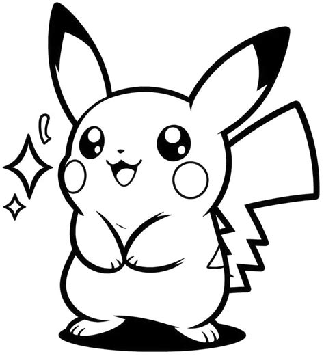 Pikachu Coloring Pages - 46 New Coloring Sheets for Fans in 2024 | Pikachu coloring page ...