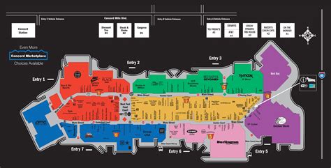 Mall Map of Concord Mills®, a Simon Mall - Concord, NC