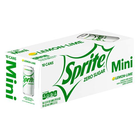 Sprite Zero Sugar Soda Mini 7.5 oz Cans - Shop Soda at H-E-B