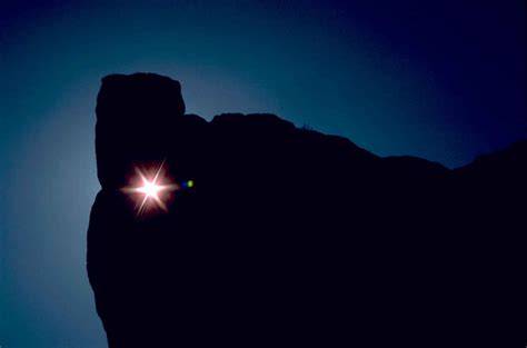 Free picture: rock, stone, monument, night