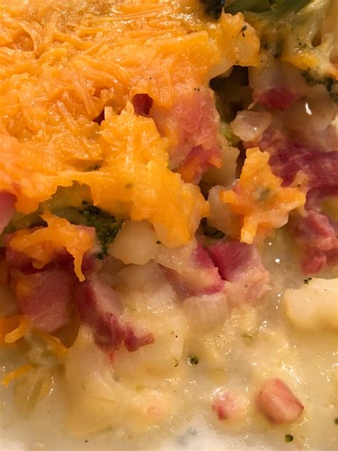 Cheesy Ham, Potato and Broccoli Casserole - Blythes Blog