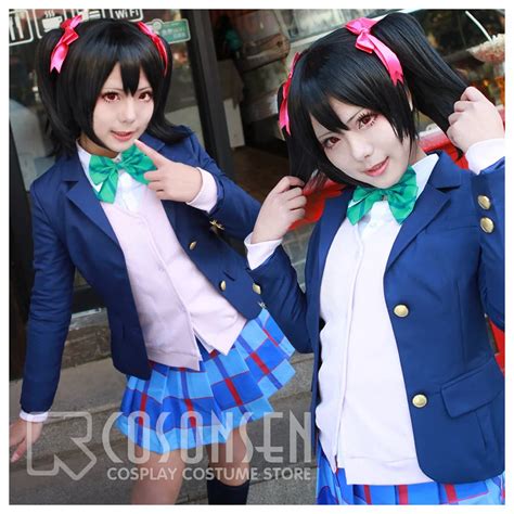 COSPLAYONSEN Love Live! Nico Yazawa School Uniform Cosplay Costume Full ...