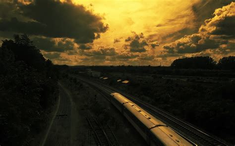 Online crop | birds eye view panorama photography of train HD wallpaper | Wallpaper Flare