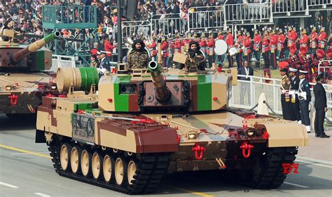 New Delhi : Indian Army's tanks on display during the full dress ...