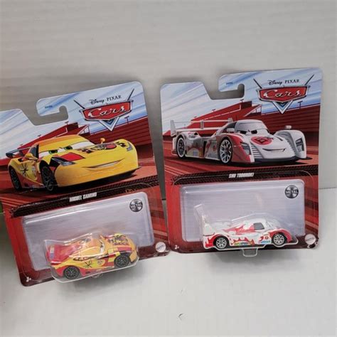 Mattel | Toys | 2 New Disney Pixar Cars 2 Shu Todoroki Miguel Camino Diecast Mattel Lot Bundle ...