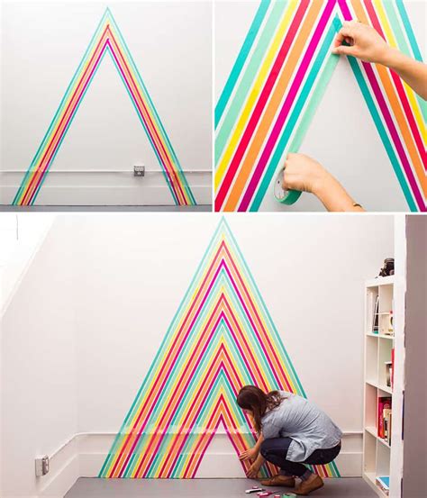 10 DIY Wall Decorations With Washi Tape