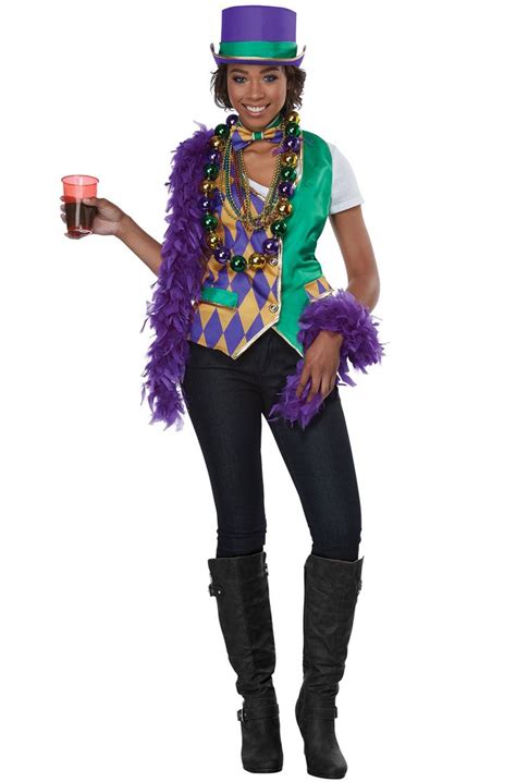 Mardi Gras is here so let the good times roll! With this costume kit you can easily get into the ...