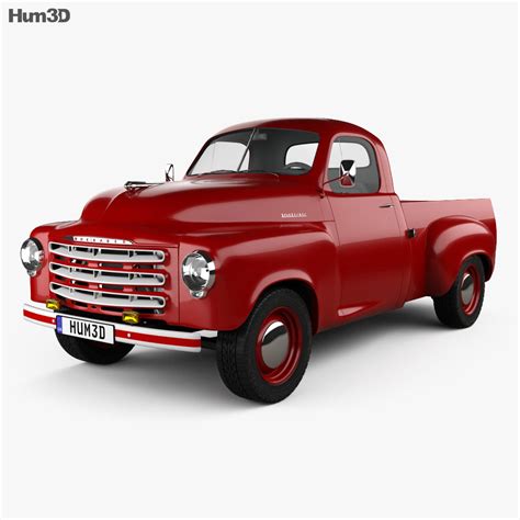 Studebaker Pickup 1950 3D model - Vehicles on Hum3D