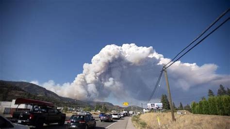 Fire threatens homes near West Kelowna, evacuation orders, alerts issued in Kelowna ...