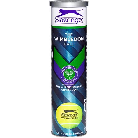 Slazenger Wimbledon Tennis Balls (4 Ball Can) Quantity Deals ...