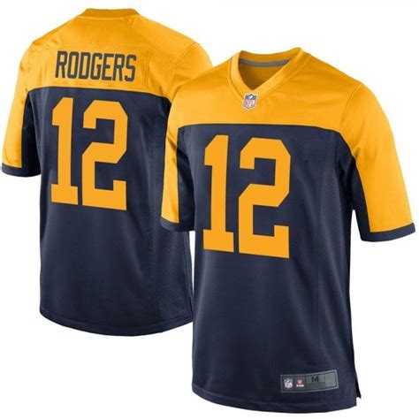 Men's Packers #12 Aaron Rodgers throwback game jersey