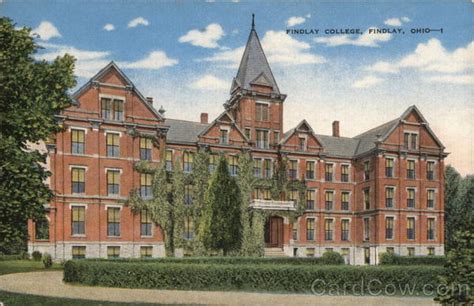 Findlay College Ohio Postcard