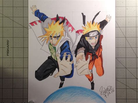 Minato and Naruto Rasengan (Fanart by Subask) : r/Naruto