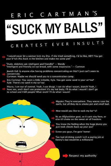 Eric cartman quotes poster | South park quotes, South park memes, South ...