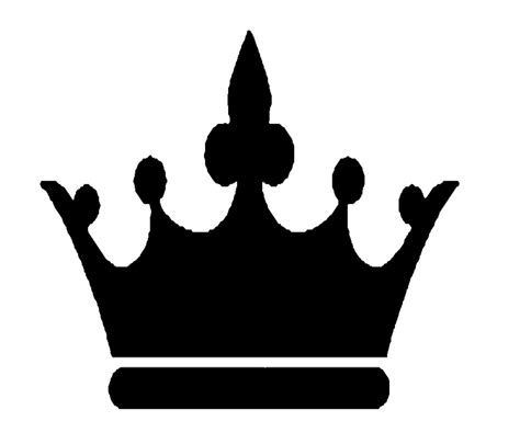 King Crown Clip Art Outline