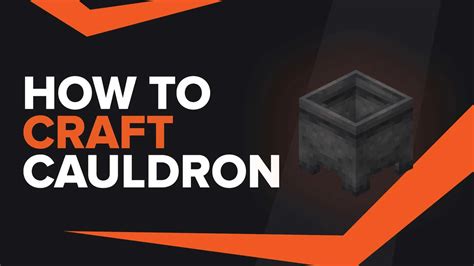 How to make a Cauldron in Minecraft - (Pro Unlocked) - Webteknohaber