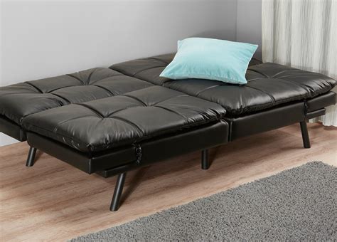 A faux-leather futon, because having over 1,000 5-star reviews can't be bad in my opinion...and ...