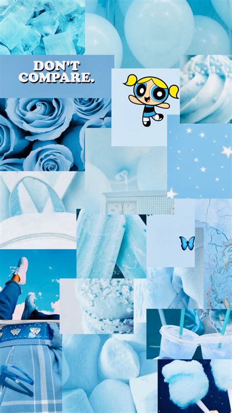 Girly Blue Iphone Wallpaper