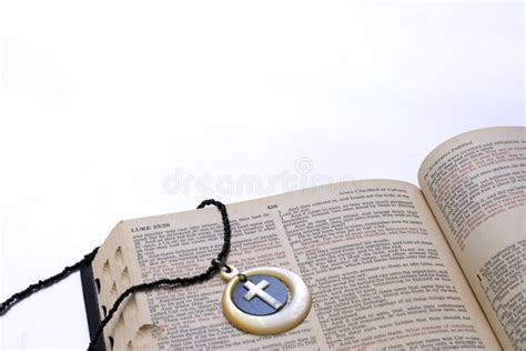 Cross Necklace with Holy Bible Stock Image - Image of religion, calvary ...