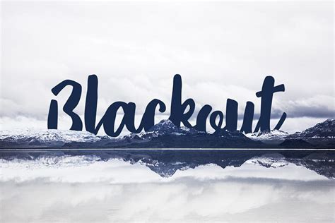 Blackout font