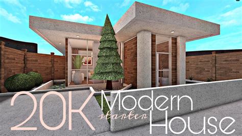 BLOXBURG: 20K MODERN STARTER HOUSE | NO-GAMEPASS - YouTube
