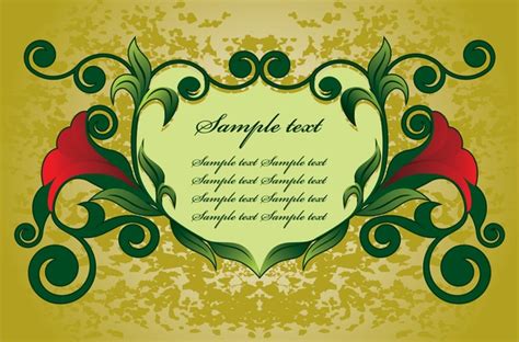 Vintage Floral Frame Vector Free Download : Vector Frame Vintage Floral Colecction Ai Edit Ago ...