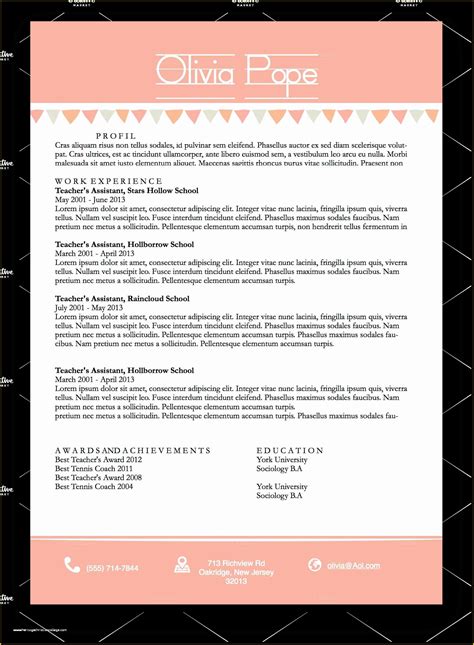 Pink Resume Template Free Of Teachersresumetemplatedocxpinkbanners O | Heritagechristiancollege