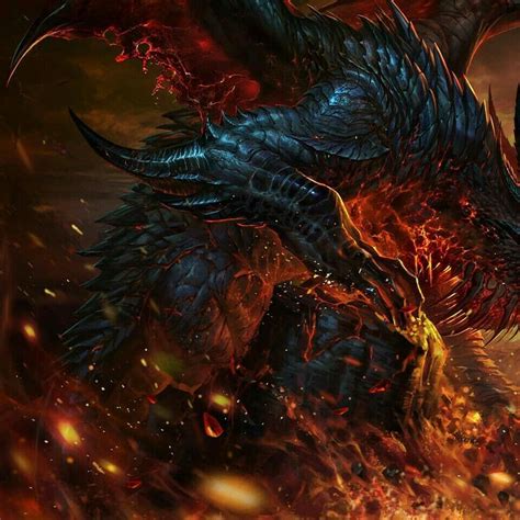 Deathwing!!! Art By li fengYang Full Wallpaper image on my twitter If ...