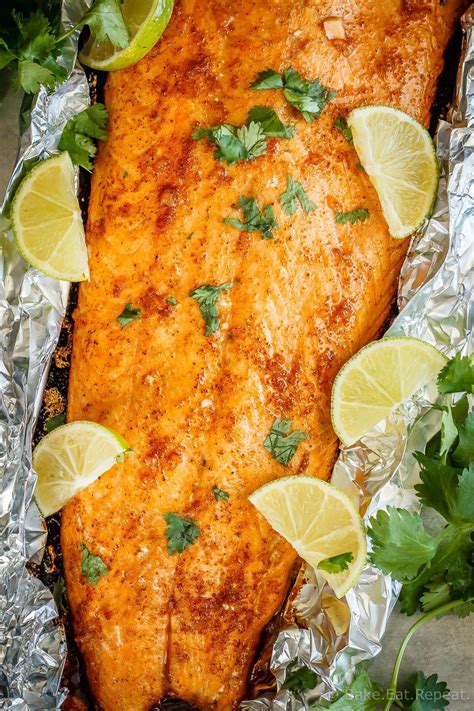 Foil Baked Salmon with Lime and Chili - The Weary Chef