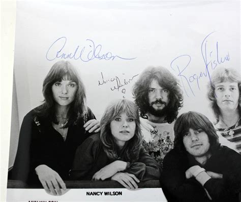 Vintage Original Heart Signed Promo Photo by All Band Members