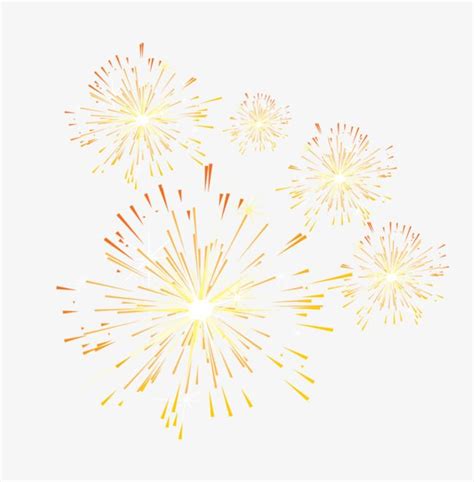 Golden Simple Fireworks Decorative Patterns PNG Images, Fireworks Clipart, Gold, Simple PNG ...