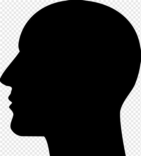 Human head Silhouette, silhouettes, face, animals, head png | PNGWing