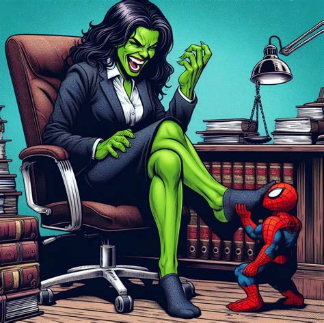 She-Hulk Foot tickled and Worshiped (AI) by TKExperiance16 on DeviantArt