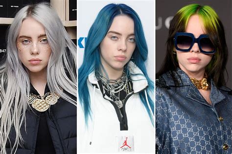 Billie Eilish's hair color evolution: From green to blond