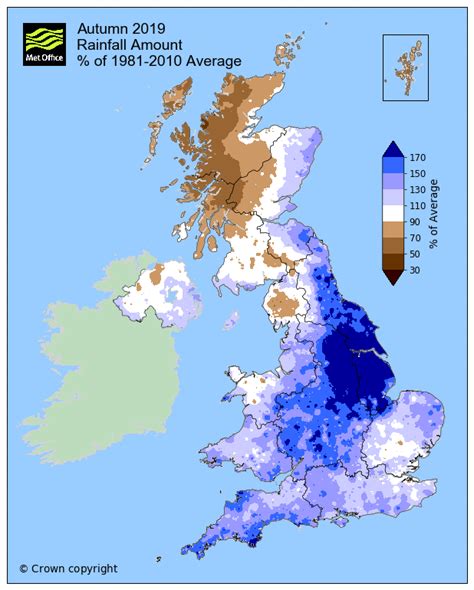 Record breaking rainfall - for some - Met Office