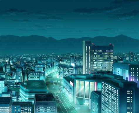 Anime Landscape: City (Anime Background)