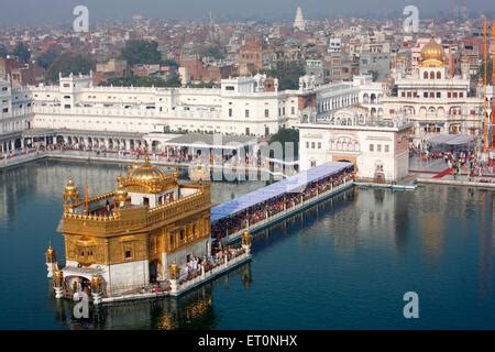 Aerial view of Harmandir Sahib or Darbar Sahib or Golden temple in Stock Photo: 83610035 - Alamy