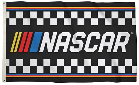 E123373 NASCAR 3' x 5' 1-Sided Checkered Flag