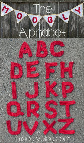 Free Patterns: The Moogly Crochet Alphabet