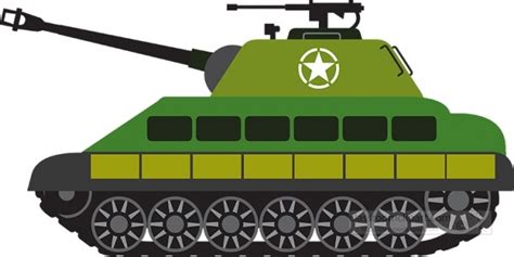 Transportation Gray Clipart-american battle tank military gray color